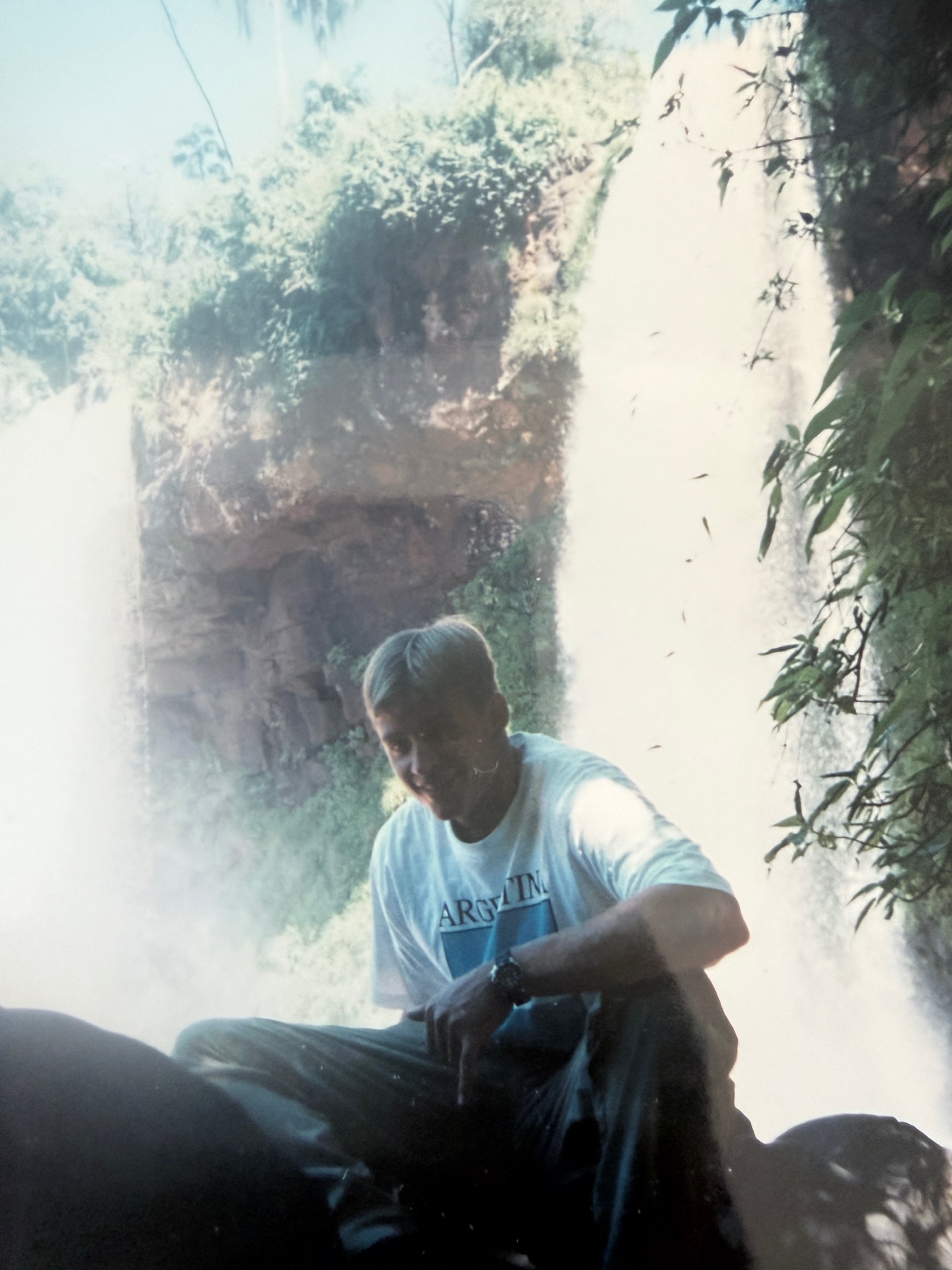 David R. Haws at Iguassu Falls, Argentina, mid-1990s